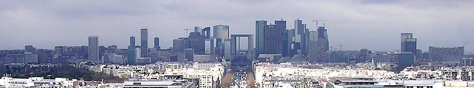 Den nye, moderne bydel La Dfence i Paris - link til Via France.